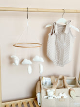 Load image into Gallery viewer, Baby hanging, dangling crib mobile , Bed Bell - Moon and Clouds - BEBIMINE LLC