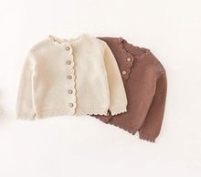 Load image into Gallery viewer, Knitted Cardigan with Personalisation (Embroidery)- Pick your Color - BEBIMINE LLC
