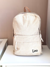 Load image into Gallery viewer, Personalised Cord Backpack - pick your color