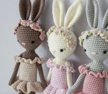 Load image into Gallery viewer, Crochet Amigurumi Doll- Bunny Ballerina Girl - BEBIMINE LLC