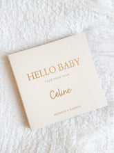 Load image into Gallery viewer, Hello Baby - Baby Memory Book personalised with Name