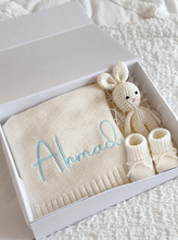Load image into Gallery viewer, Bunny & Blanket Gift Box (Blue)