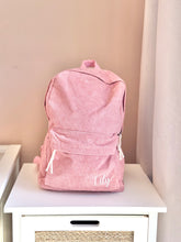Load image into Gallery viewer, Personalised Cord Backpack - pick your color