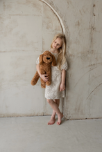 Load image into Gallery viewer, Personalized Plush Puppy – 50cm- Beige *Pre order - BEBIMINE LLC