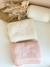 Load image into Gallery viewer, Knitted Classic Blanket Customizable- Pick your Color - BEBIMINE LLC