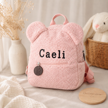 Load image into Gallery viewer, Taupe Teddy Kids BackPack - BEBIMINE LLC