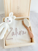 Load image into Gallery viewer, Wooden Giftbox engraved with name *filled*- Option 2 - BEBIMINE LLC