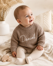 Load image into Gallery viewer, Blue Knitted Longlsleeved Sweater