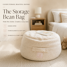 Load image into Gallery viewer, 2-in-1 Storage Bean Bag – For Toys, Blankets & More