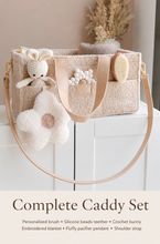 Load image into Gallery viewer, Diaper Caddy full Set (beige Caddy)