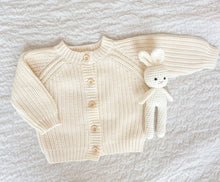 Load image into Gallery viewer, Personalized Knitted Cardigan – Ivory