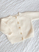 Load image into Gallery viewer, Personalized Knitted Cardigan – Ivory