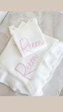 Load image into Gallery viewer, Knitted Blanket with Ruffles - Pick your Color - BEBIMINE LLC
