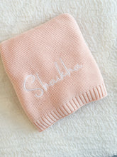 Load image into Gallery viewer, Knitted Classic Blanket Customizable- Pick your Color - BEBIMINE LLC