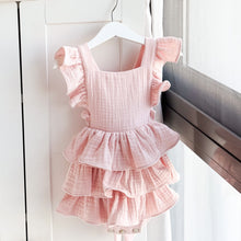 Load image into Gallery viewer, Layered Ruffle Dress, Criss Cross Back with Bow- Pick your color