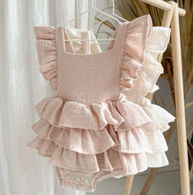 Load image into Gallery viewer, Layered Ruffle Dress, Criss Cross Back with Bow- Pick your color