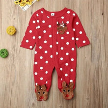 Load image into Gallery viewer, Baby Christmas Romper Long Sleeve, One-Piece - BEBIMINE LLC