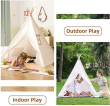 Load image into Gallery viewer, 1.6m/1.3m Kid Tent Indoor Play House / Teepee style - BEBIMINE LLC