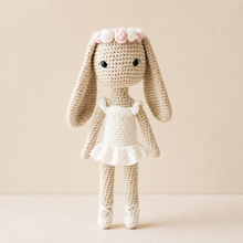 Load image into Gallery viewer, Handmade Crochet Bunny Girl with Floppy Ears - BEBIMINE LLC