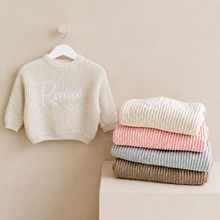 Load image into Gallery viewer, Knitted Long-Sleeved Sweater - BEBIMINE LLC