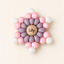 Load image into Gallery viewer, Silicone Star Teether - Pink, Ice, Purple - Customizable - BEBIMINE LLC