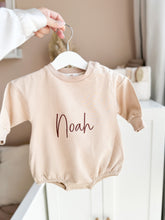 Load image into Gallery viewer, Bubble Romper, Baby Onesie, Oversized Jumpsuit (add embroidery) - Off White - BEBIMINE LLC