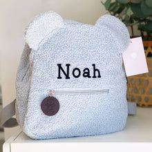 Load image into Gallery viewer, Teddy Kids BackPack With Name- Pick your Color - BEBIMINE LLC