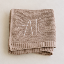 Load image into Gallery viewer, Classic Cotton Knit Baby Blanket - BEBIMINE LLC