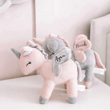 Load image into Gallery viewer, Medium Unicorn with Name -Pick your color - BEBIMINE LLC