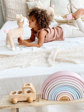 Load image into Gallery viewer, Wooden Rainbow (11 pcs) without center Piece - BEBIMINE LLC
