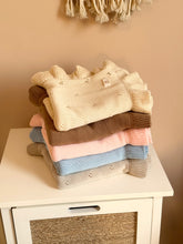 Load image into Gallery viewer, Personalized Pointelle Ruffle Baby Blanket