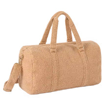 Load image into Gallery viewer, Personalized Teddy Bouclé Duffel Bag- choose your Color - BEBIMINE LLC