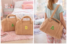 Load image into Gallery viewer, Personalized Teddy Bouclé Duffel Bag- choose your Color - BEBIMINE LLC