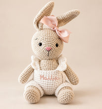 Load image into Gallery viewer, Personalised Handmade Bunny with Bow
