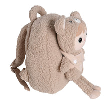 Load image into Gallery viewer, soft backpack with removable Teddy - beige - BEBIMINE LLC