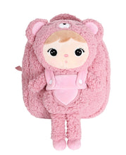 Load image into Gallery viewer, soft backpack with removable Teddy - beige - BEBIMINE LLC