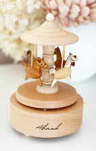 Load image into Gallery viewer, Magical Musical Carousel- Horses (with Name) - BEBIMINE LLC