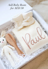 Load image into Gallery viewer, 3 pcs Giftbox (Knitted Romper, Brush Crochet Bunny) Embroidery included