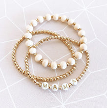 Load image into Gallery viewer, Mama Bracelet Set of 3  , Jewellery for Mom with Giftbox - BEBIMINE LLC