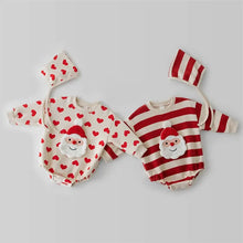 Load image into Gallery viewer, Christmas Baby Santa Clause Long Sleeve Romper with Hat - Pick your Style - BEBIMINE LLC
