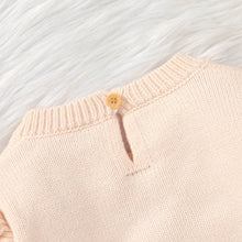 Load image into Gallery viewer, "She's here" knitted Baby Romper , Long Sleeve with Hat - BEBIMINE LLC