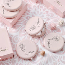 Load image into Gallery viewer, Personalized Compact Mirror Custom Engraved Makeup Mirror