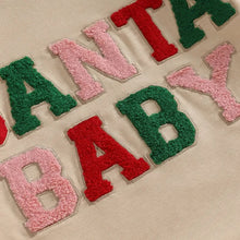 Load image into Gallery viewer, Santa Baby/ Christmas Romper Sweatshirt Oversized  Bubble Jumpsuit - Pick your Color - BEBIMINE LLC