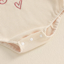 Load image into Gallery viewer, Baby Girl Clothes Long Sleeve Aunties Bestie Embroidery Waffle Romper