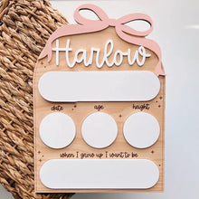 Load image into Gallery viewer, Custom Name Bow First Day of School Sign Personalized