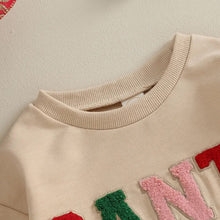 Load image into Gallery viewer, Santa Baby/ Christmas Romper Sweatshirt Oversized  Bubble Jumpsuit - Pick your Color - BEBIMINE LLC