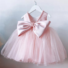 Load image into Gallery viewer, Tulle Dress with Beads and Bow- Pick your Color
