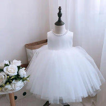 Load image into Gallery viewer, Tulle Dress with Beads and Bow- Pick your Color