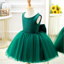 Load image into Gallery viewer, Tulle Dress with Beads and Bow- Pick your Color