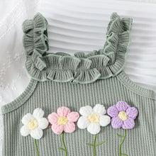 Load image into Gallery viewer, 3PCS  Flower Set with Romper, Pants and Headband